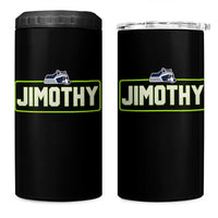 Funny Seattle Jimothy The Raccoon 4 in 1 Can Cooler Tumbler Football Parody Viral Trash Panda Feral Meme