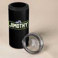Funny Seattle Jimothy The Raccoon 4 in 1 Can Cooler Tumbler Football Parody Viral Trash Panda Feral Meme