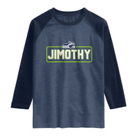 Funny Seattle Jimothy The Raccoon Raglan Shirt Football Parody Viral Trash Panda Feral Meme