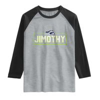 Funny Seattle Jimothy The Raccoon Raglan Shirt Football Parody Viral Trash Panda Feral Meme