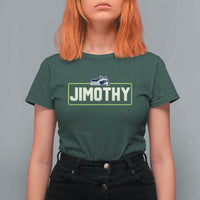 Funny Seattle Jimothy The Raccoon T Shirt For Women Football Parody Viral Trash Panda Feral Meme