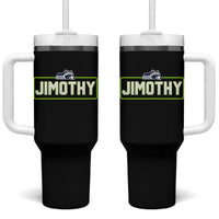 Funny Seattle Jimothy The Raccoon Tumbler With Handle Football Parody Viral Trash Panda Feral Meme