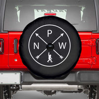 PNW Bigfoot Crossed Arrows Pacific Northwest Pride Spare Tire Cover