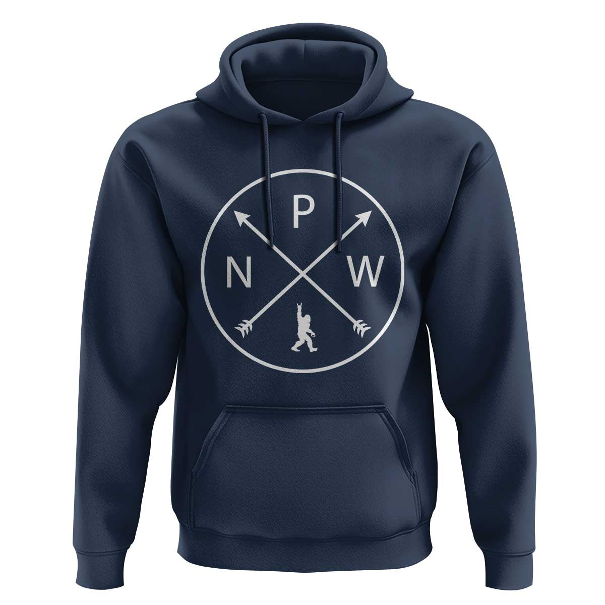 PNW Bigfoot Crossed Arrows Pacific Northwest Pride Hoodie