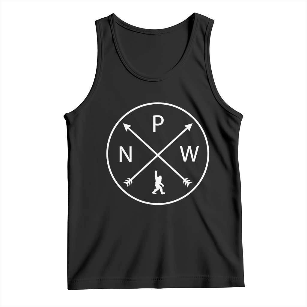 PNW Bigfoot Crossed Arrows Pacific Northwest Pride Tank Top