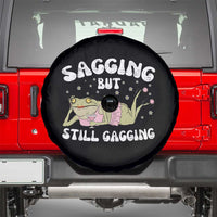 Funny Sagging But Still Gagging Spare Tire Cover Sarcastic Frog Humor - Wonder Print Shop
