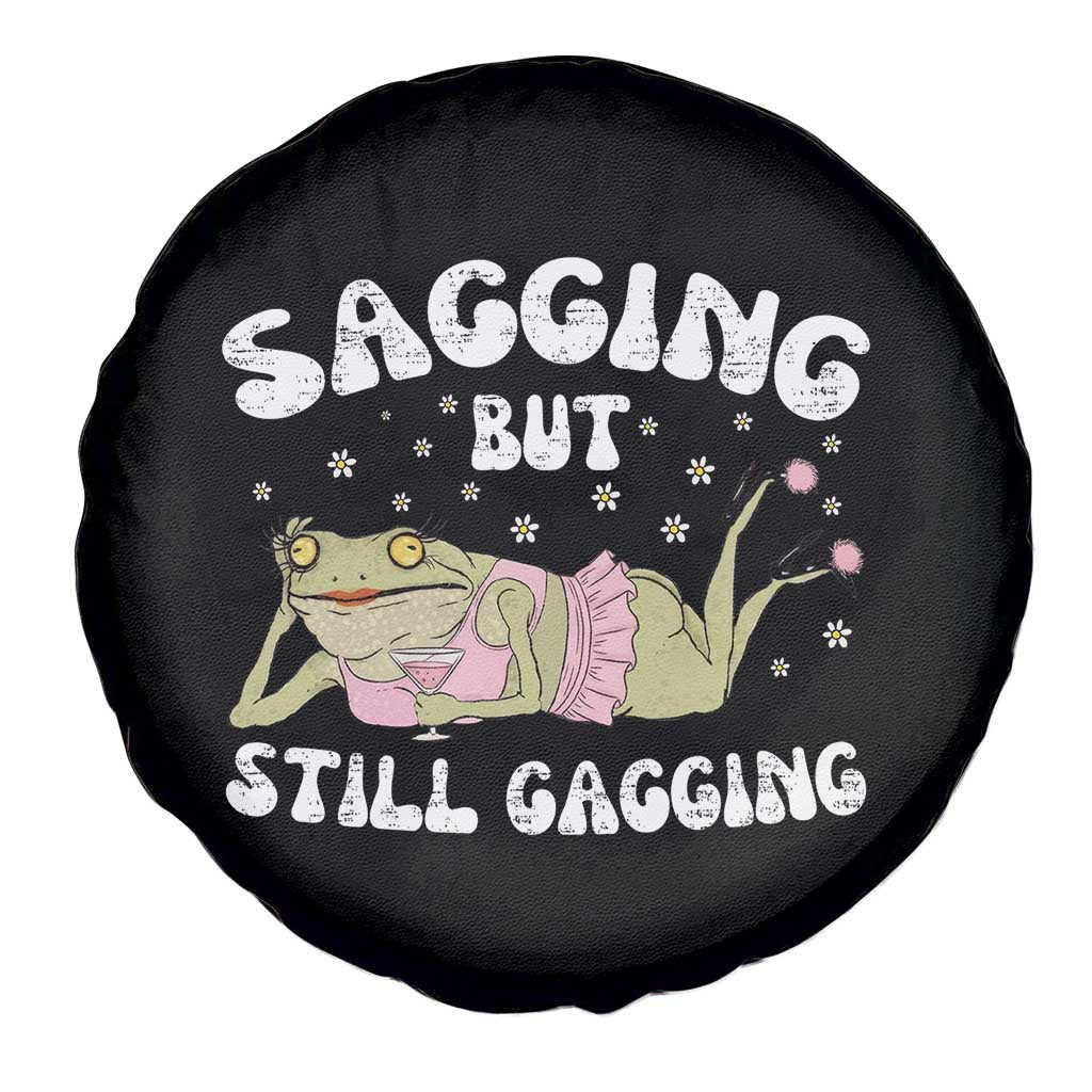 Funny Sagging But Still Gagging Spare Tire Cover Sarcastic Frog Humor - Wonder Print Shop