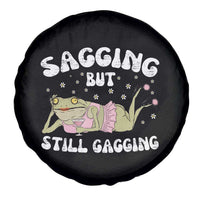 Funny Sagging But Still Gagging Spare Tire Cover Sarcastic Frog Humor - Wonder Print Shop