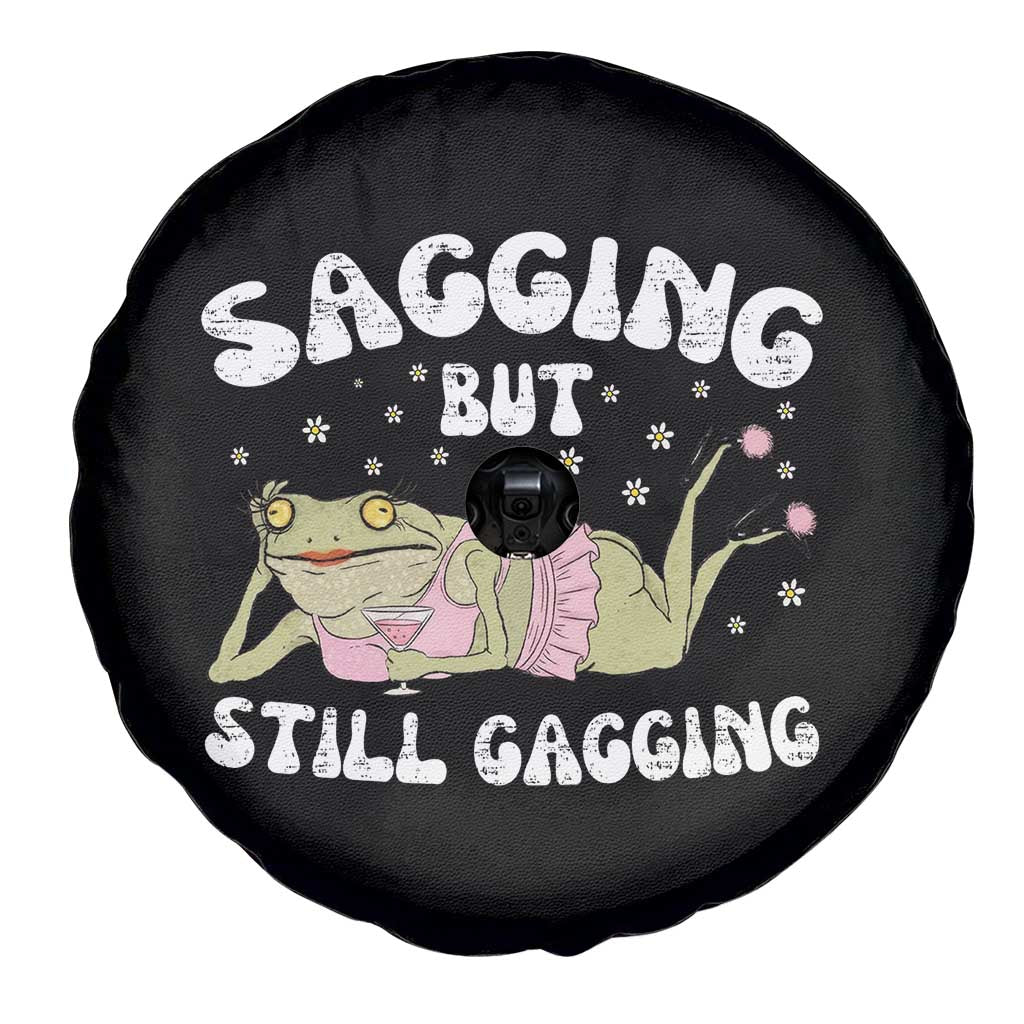 Funny Sagging But Still Gagging Spare Tire Cover Sarcastic Frog Humor - Wonder Print Shop