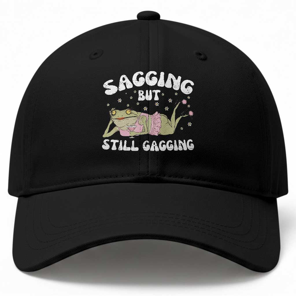 Funny Sagging But Still Gagging Baseball Cap Sarcastic Frog Humor