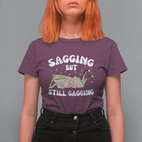 Funny Sagging But Still Gagging T Shirt For Women Sarcastic Frog Humor - Wonder Print Shop