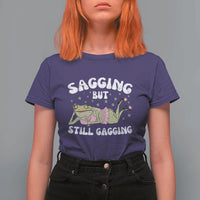 Funny Sagging But Still Gagging T Shirt For Women Sarcastic Frog Humor - Wonder Print Shop