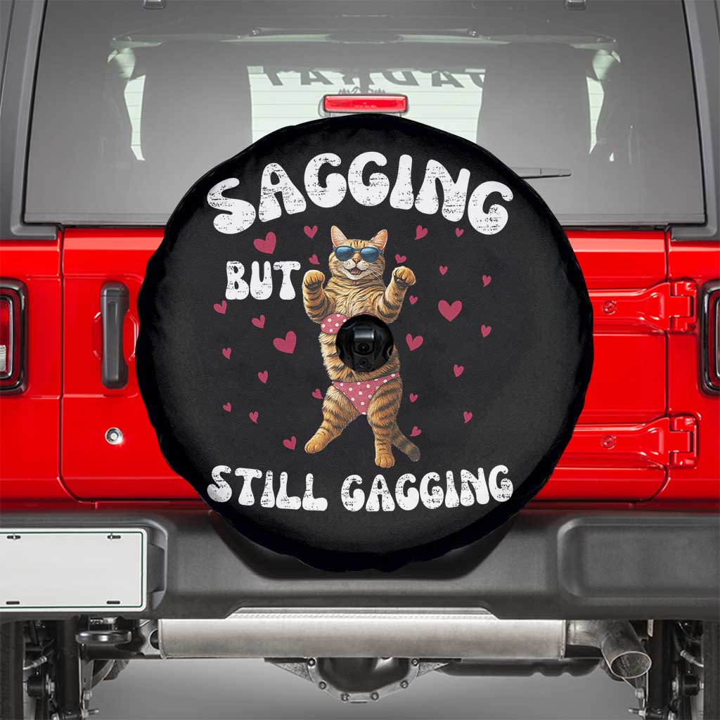 Funny Cat Sexy Spare Tire Cover Sagging But Still Gagging Gift - Wonder Print Shop