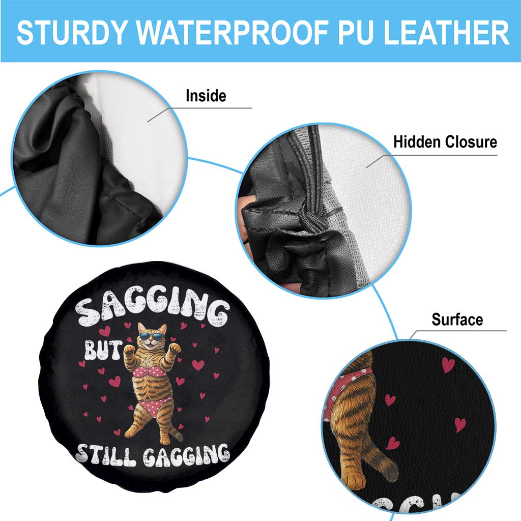 Funny Cat Sexy Spare Tire Cover Sagging But Still Gagging Gift - Wonder Print Shop