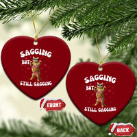 Funny Cat Sexy Ceramic Ornament Sagging But Still Gagging Gift - Wonder Print Shop