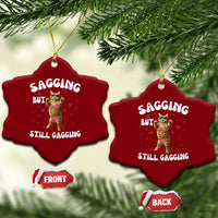 Funny Cat Sexy Ceramic Ornament Sagging But Still Gagging Gift - Wonder Print Shop