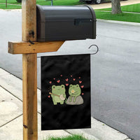 Cute Frog Lover Gift Garden Flag Romantic Frog Music - Wonder Print Shop