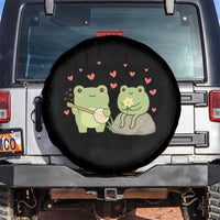 Cute Frog Lover Gift Spare Tire Cover Romantic Frog Music - Wonder Print Shop