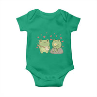 Cute Frog Lover Gift Baby Onesie Romantic Frog Music - Wonder Print Shop