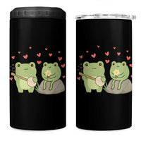 Cute Frog Lover Gift 4 in 1 Can Cooler Tumbler Romantic Frog Music