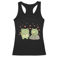 Cute Frog Lover Gift Racerback Tank Top Romantic Frog Music - Wonder Print Shop