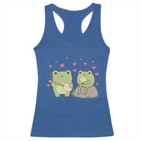 Cute Frog Lover Gift Racerback Tank Top Romantic Frog Music - Wonder Print Shop