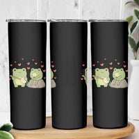 Cute Frog Lover Gift Skinny Tumbler Romantic Frog Music