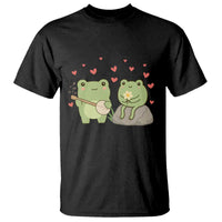 Cute Frog Lover Gift T Shirt Romantic Frog Music - Wonder Print Shop