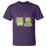 Cute Frog Lover Gift T Shirt Romantic Frog Music - Wonder Print Shop