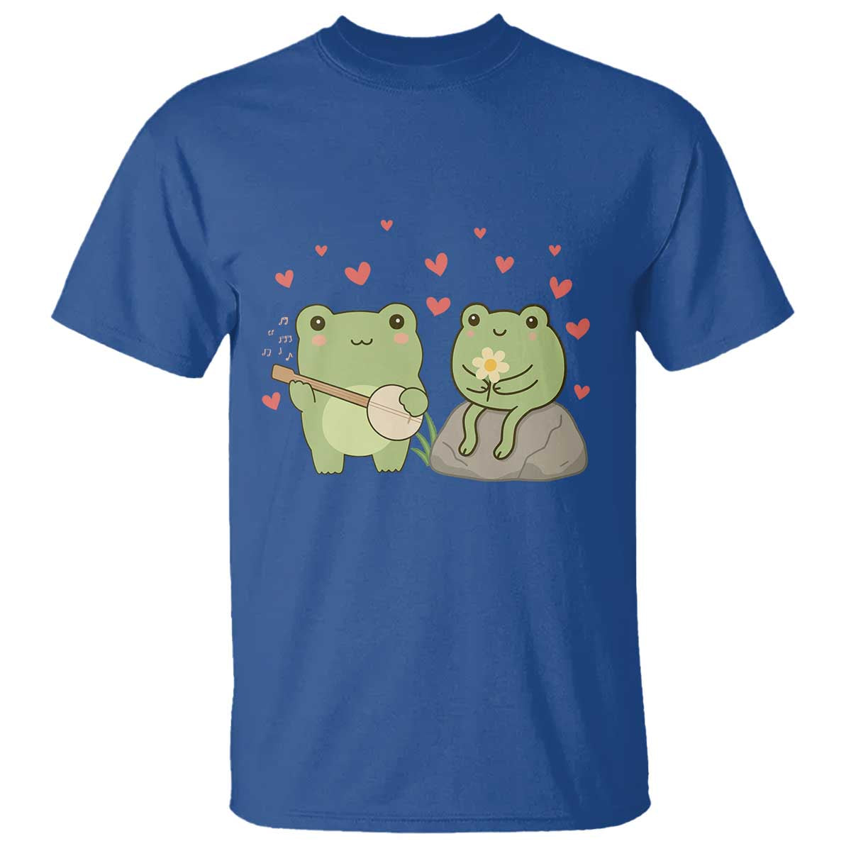 Cute Frog Lover Gift T Shirt Romantic Frog Music - Wonder Print Shop