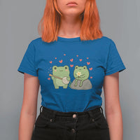 Cute Frog Lover Gift T Shirt For Women Romantic Frog Music - Wonder Print Shop
