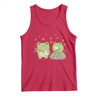 Cute Frog Lover Gift Tank Top Romantic Frog Music - Wonder Print Shop