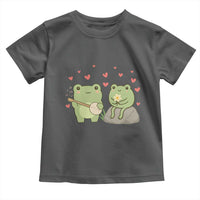 Cute Frog Lover Gift Toddler T Shirt Romantic Frog Music - Wonder Print Shop