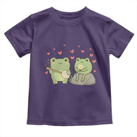 Cute Frog Lover Gift Toddler T Shirt Romantic Frog Music - Wonder Print Shop