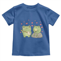 Cute Frog Lover Gift Toddler T Shirt Romantic Frog Music - Wonder Print Shop