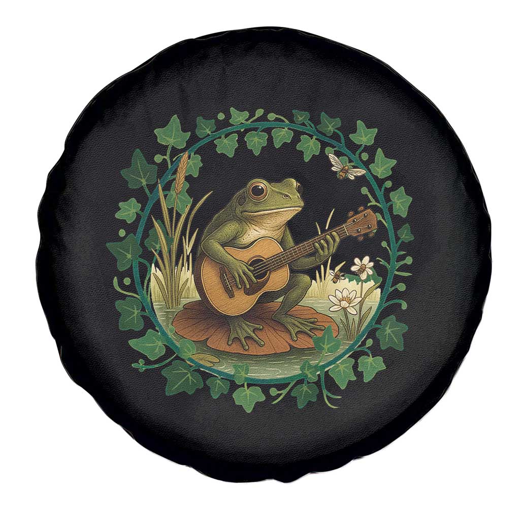 Funny Frog Playing Guitar Spare Tire Cover Music Lovers Gift - Wonder Print Shop