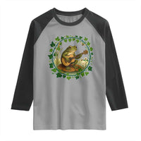 Funny Frog Playing Guitar Raglan Shirt Music Lovers Gift - Wonder Print Shop