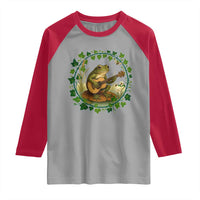 Funny Frog Playing Guitar Raglan Shirt Music Lovers Gift - Wonder Print Shop