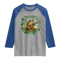 Funny Frog Playing Guitar Raglan Shirt Music Lovers Gift - Wonder Print Shop