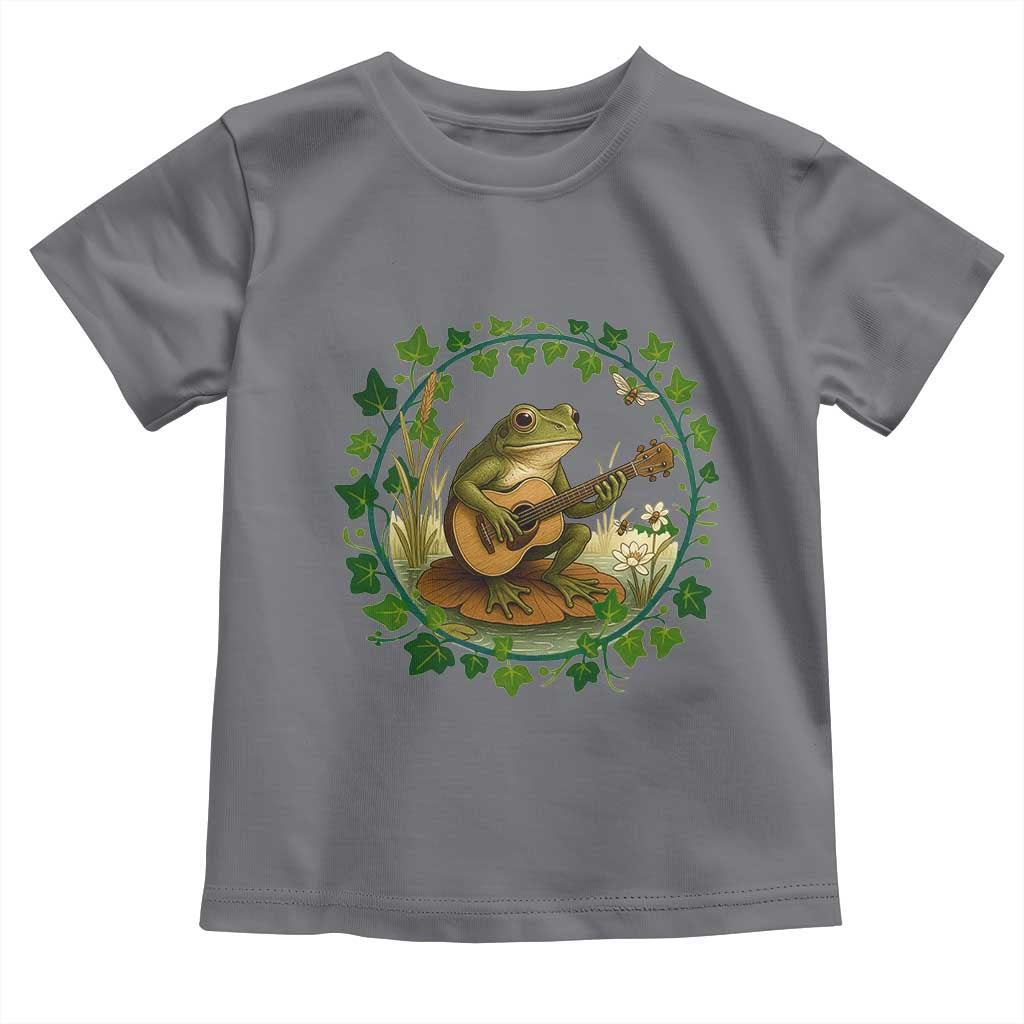 Funny Frog Playing Guitar Toddler T Shirt Music Lovers Gift - Wonder Print Shop