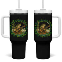 Funny Frog Playing Guitar Tumbler With Handle Music Lovers Gift