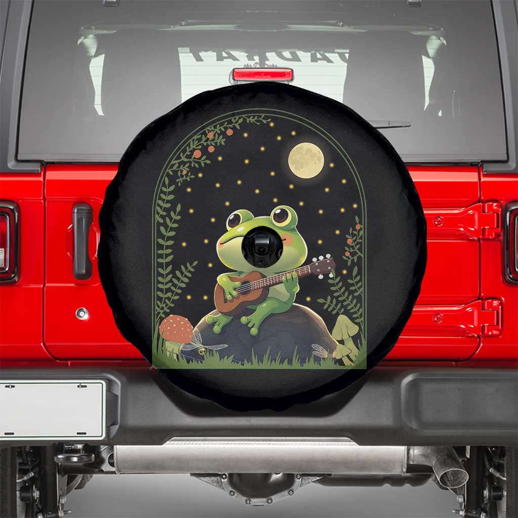 Frog Playing Guitar Spare Tire Cover Gift for Musicians - Wonder Print Shop
