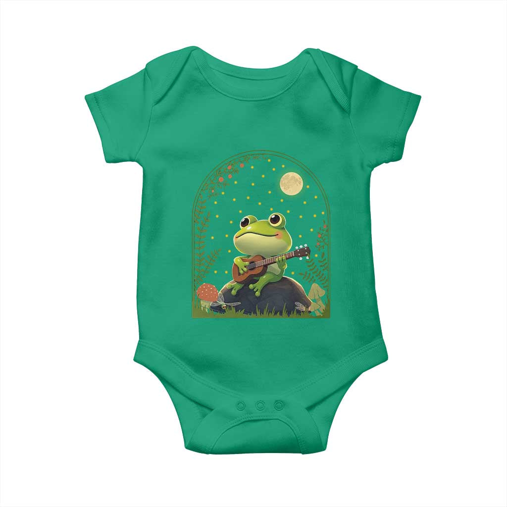 Frog Playing Guitar Baby Onesie Gift for Musicians - Wonder Print Shop