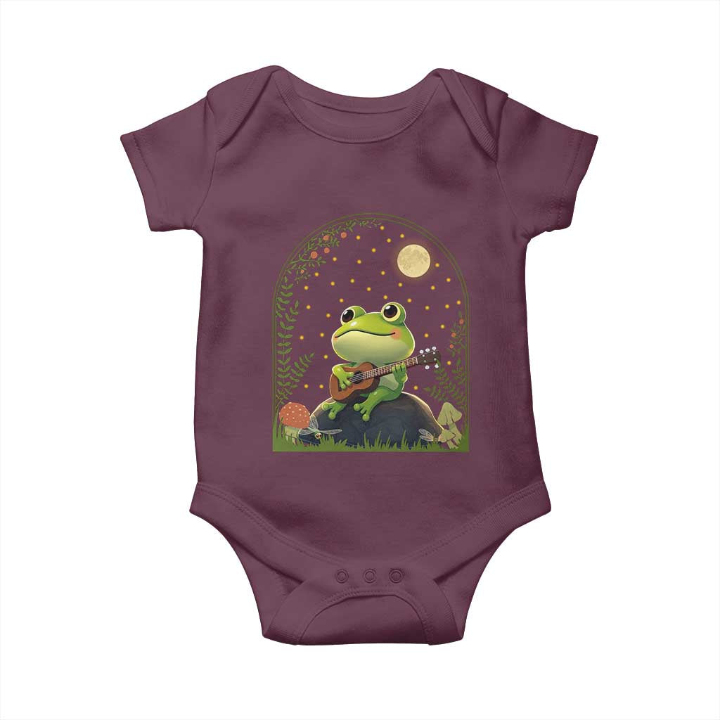 Frog Playing Guitar Baby Onesie Gift for Musicians - Wonder Print Shop