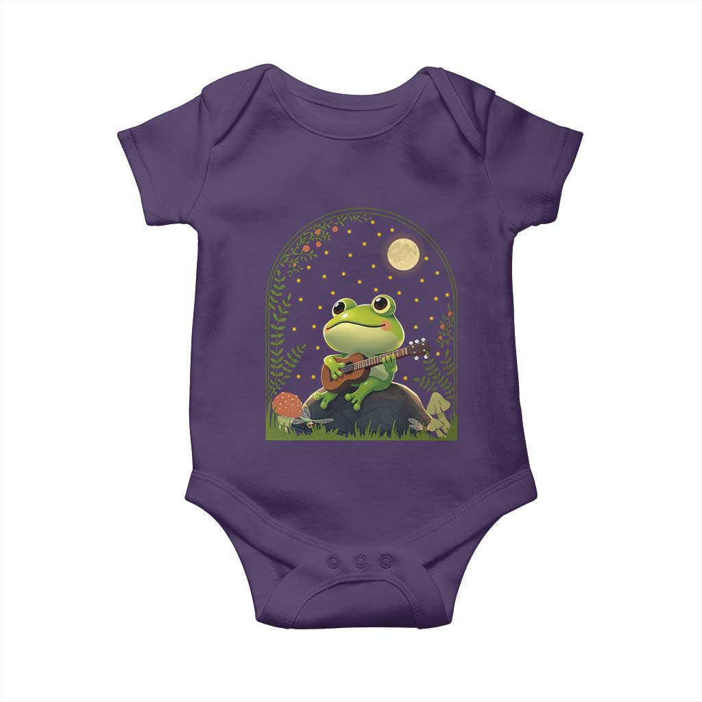Frog Playing Guitar Baby Onesie Gift for Musicians - Wonder Print Shop