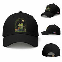 Frog Playing Guitar Baseball Cap Gift for Musicians