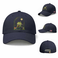 Frog Playing Guitar Baseball Cap Gift for Musicians