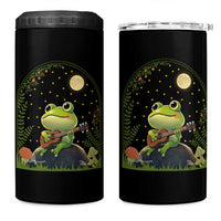 Frog Playing Guitar 4 in 1 Can Cooler Tumbler Gift for Musicians