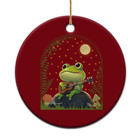 Frog Playing Guitar Ceramic Ornament Gift for Musicians - Wonder Print Shop