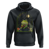Frog Playing Guitar Hoodie Gift for Musicians - Wonder Print Shop